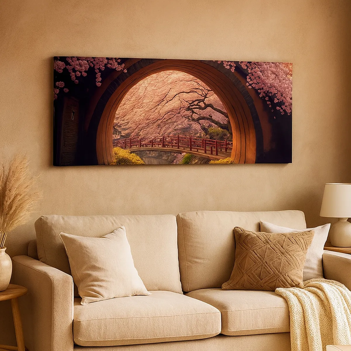 Schilderen op canvas - Japanse lente - 30x30 cm