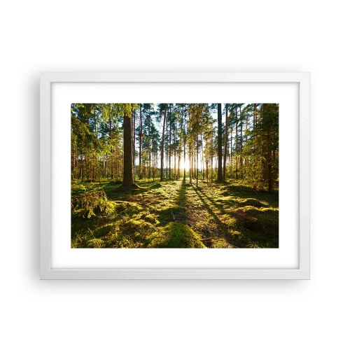 Poster in een witte lijst - … Achter de zeven bossen - 40x30 cm