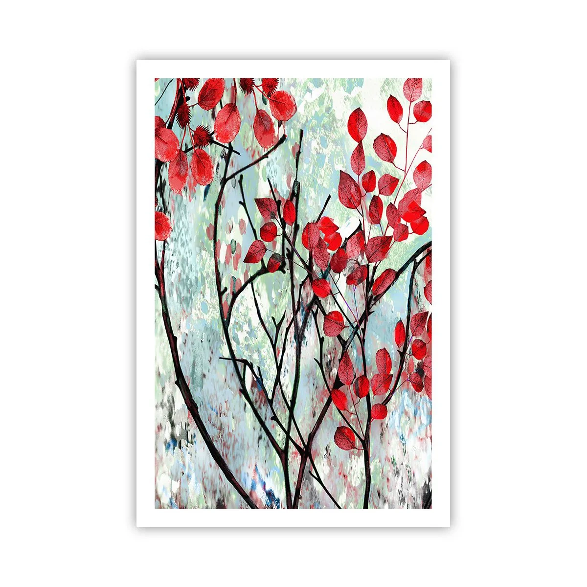 Poster - Boom in scharlaken - 61x91 cm