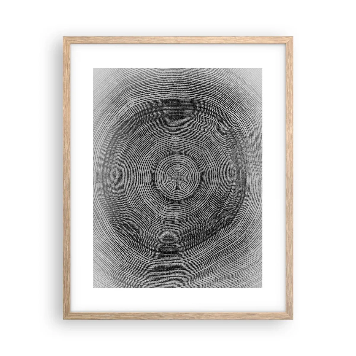 Een poster in een licht eiken lijst - Teken van de tijden - 40x50 cm