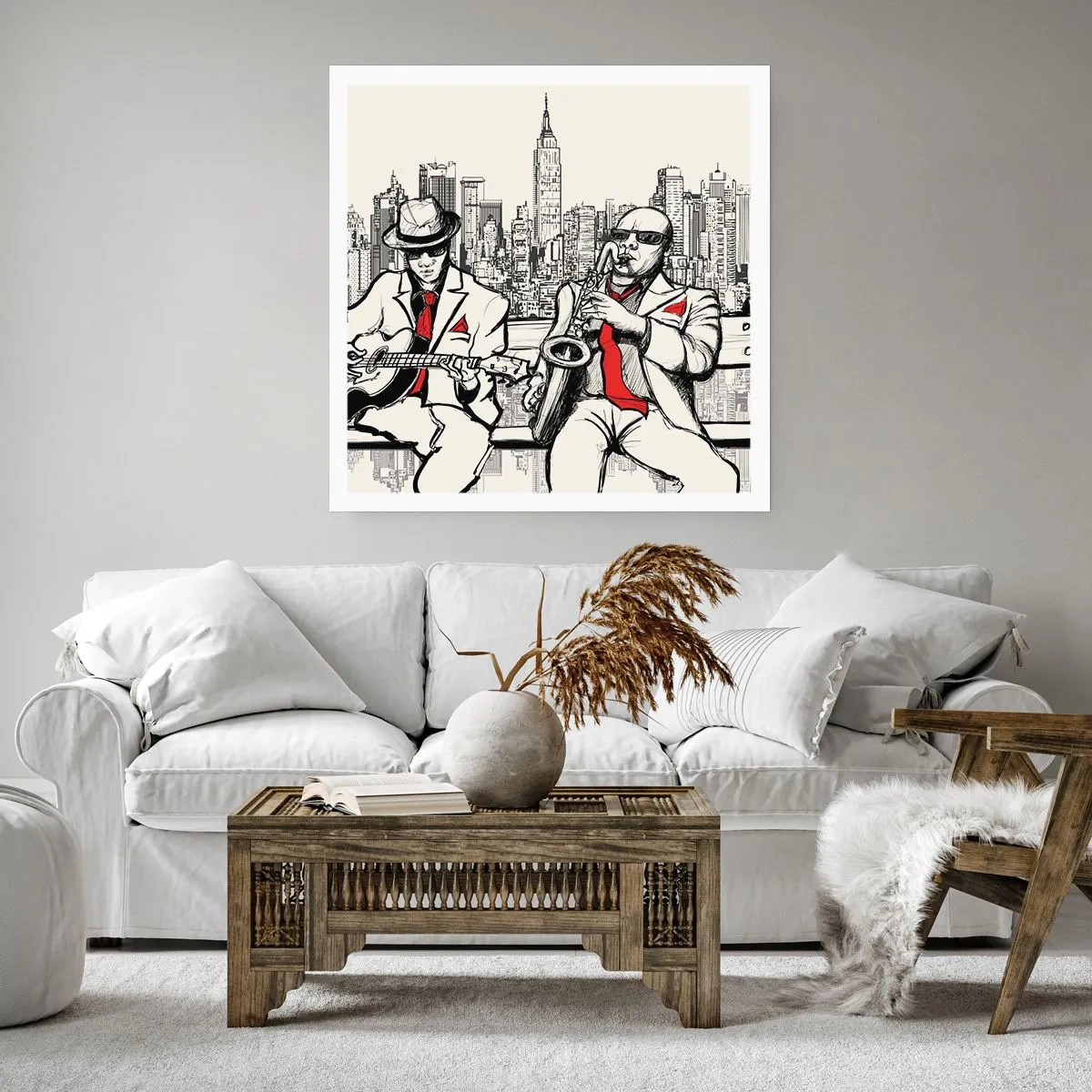 Poster - Improvisatie van New York - 30x30 cm