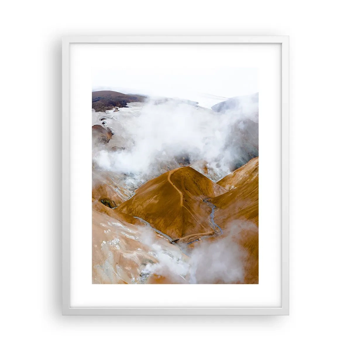 Poster in een witte lijst - De rauwe schoonheid van IJsland - 40x50 cm