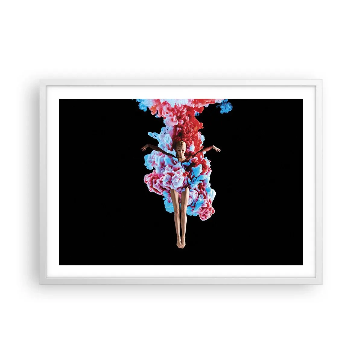 Poster in een witte lijst - In volle bloei - 70x50 cm