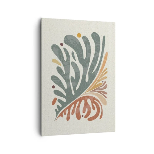 Schilderen op canvas - Veelkleurig blad - 50x70 cm