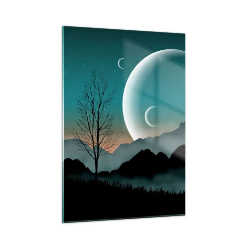 Schilderen op glas - Carneval in Sterrennacht  - 50x70 cm