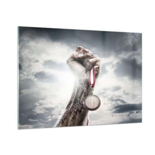 Schilderen op glas - Per aspera ad astra - 100x70 cm