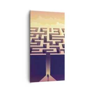 Schilderen op canvas - Beslissingstijd - 65x120 cm