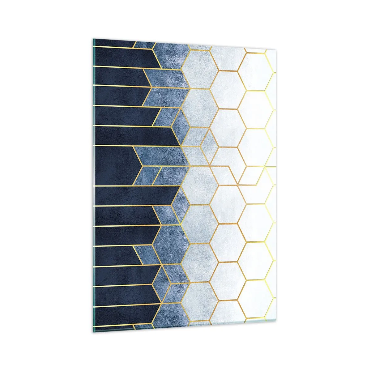 Schilderen op glas - Compositie in een gesyncopeerd ritme - 50x70 cm