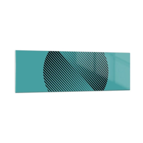 Schilderen op glas - Cirkel – een geometrische variatie - 160x50 cm