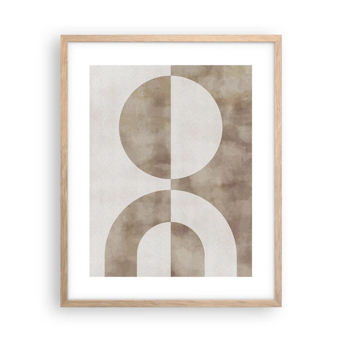 Een poster in een licht eiken lijst - Gelijkenissen en verschillen - 40x50 cm