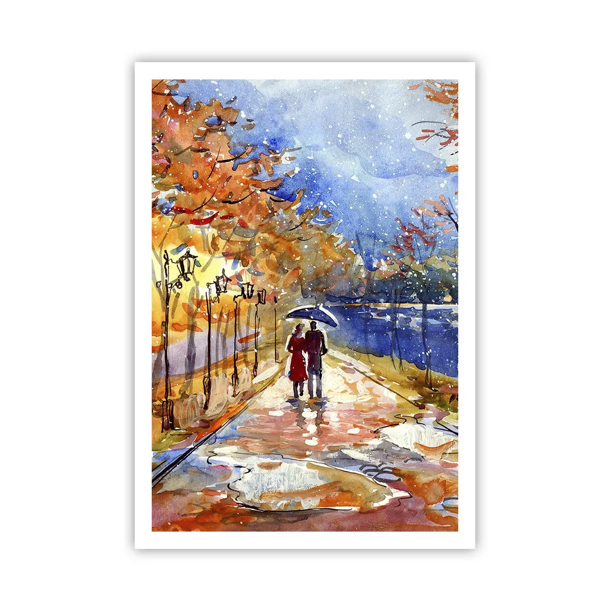 Poster - Samen tot de grens van de tijd - 70x100 cm