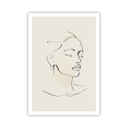 Poster - Een bepaalde lijn - 70x100 cm