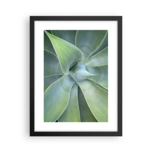 Poster in een zwarte lijst - De geboorte van groen - 30x40 cm