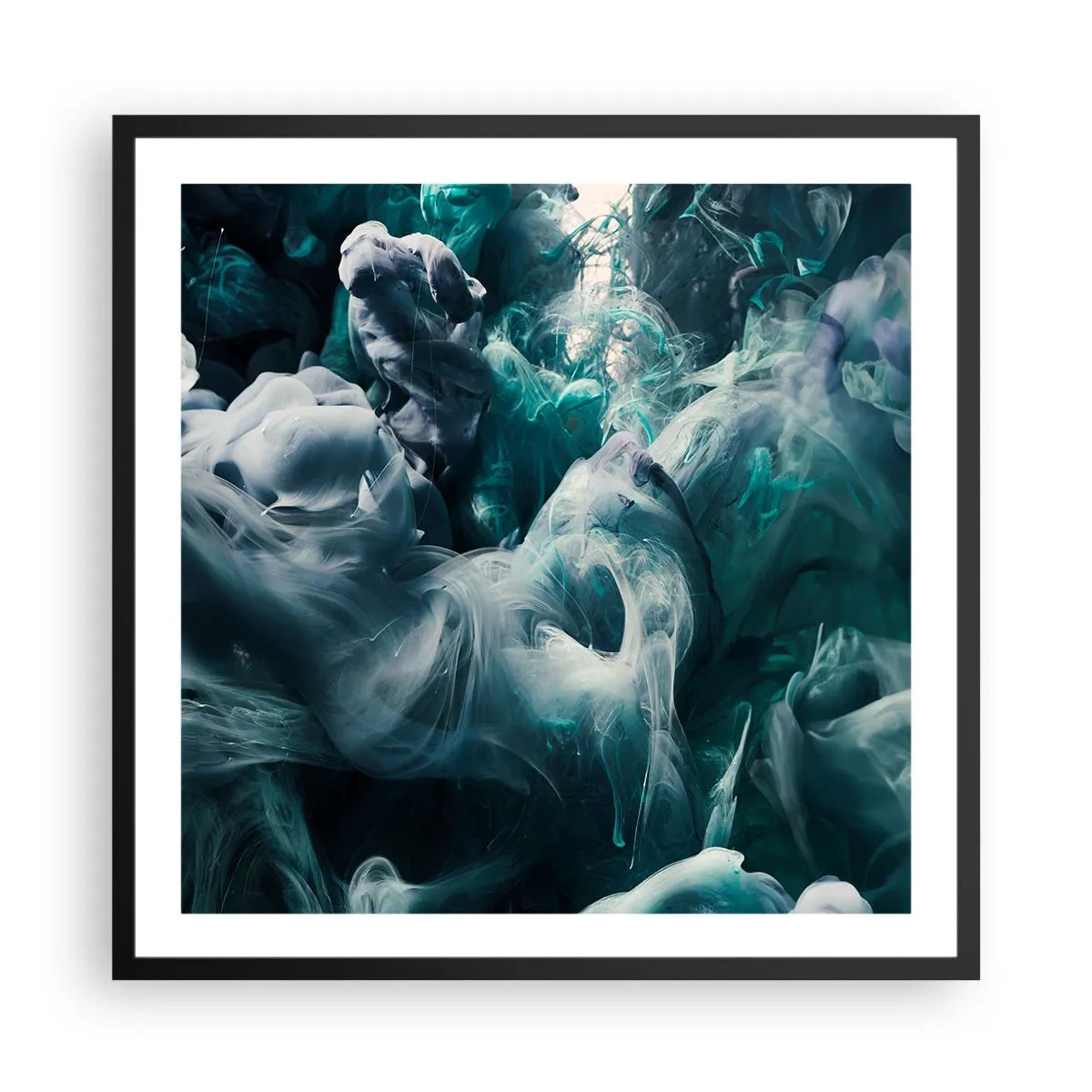 Poster in een zwarte lijst - De nobele kilheid van steen - 60x60 cm