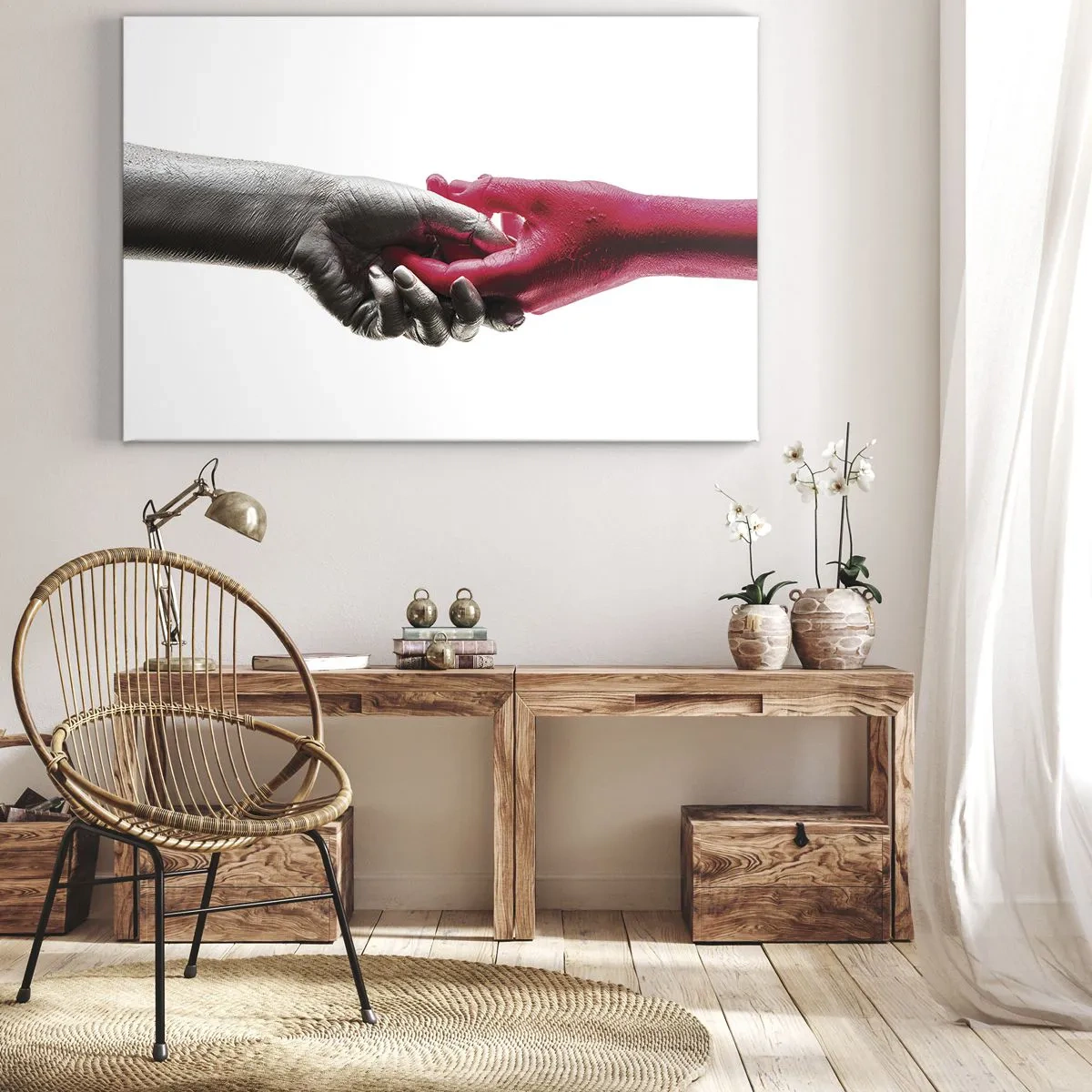 Schilderen op canvas - Samen, hoewel anders - 120x80 cm