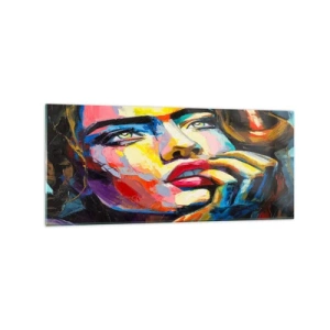 Schilderen op glas - Dromen vliegen in de lucht als vogels - 120x50 cm