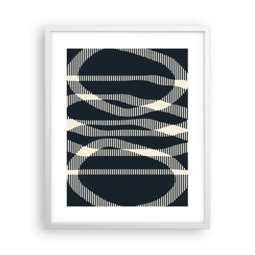 Poster in een witte lijst - Een poging om de duisternis te doorbreken - 40x50 cm