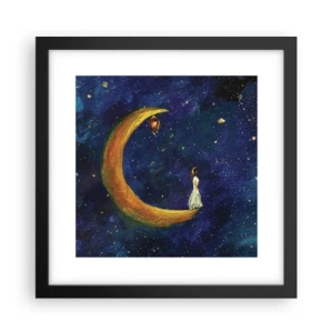 Poster in een zwarte lijst - De roep van de wereld - 30x30 cm