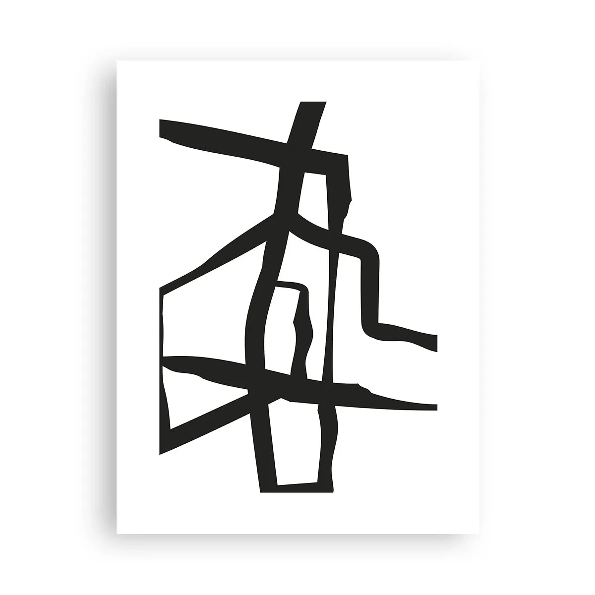Poster - Zwart-wit ontwerp - 30x40 cm
