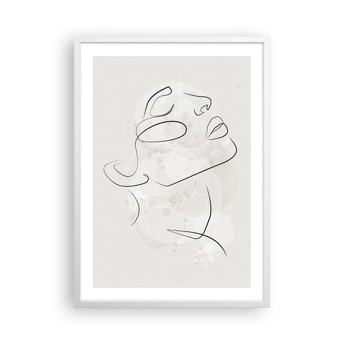 Poster in een witte lijst - De omtrek van een droom - 50x70 cm