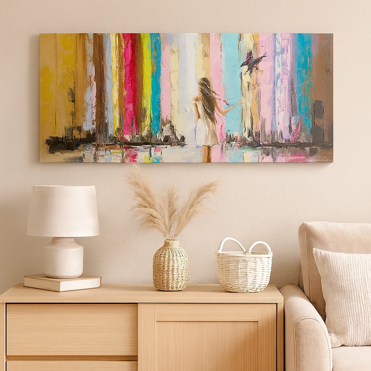 Schilderen op canvas - Volg mij - 30x30 cm