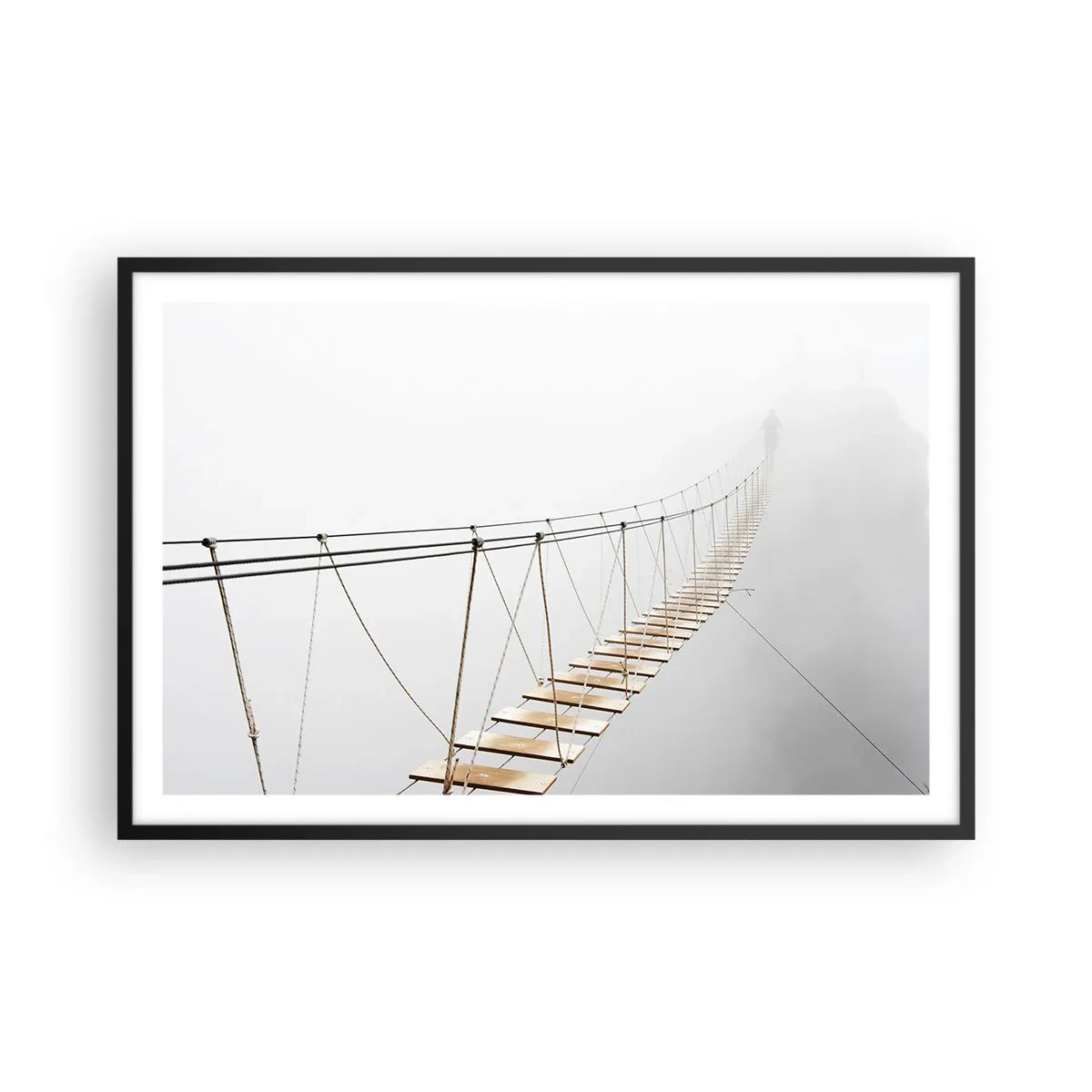 Poster in een zwarte lijst - Waar zal het je brengen? - 91x61 cm