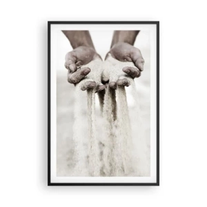 Poster in een zwarte lijst - Met deze handen… - 61x91 cm