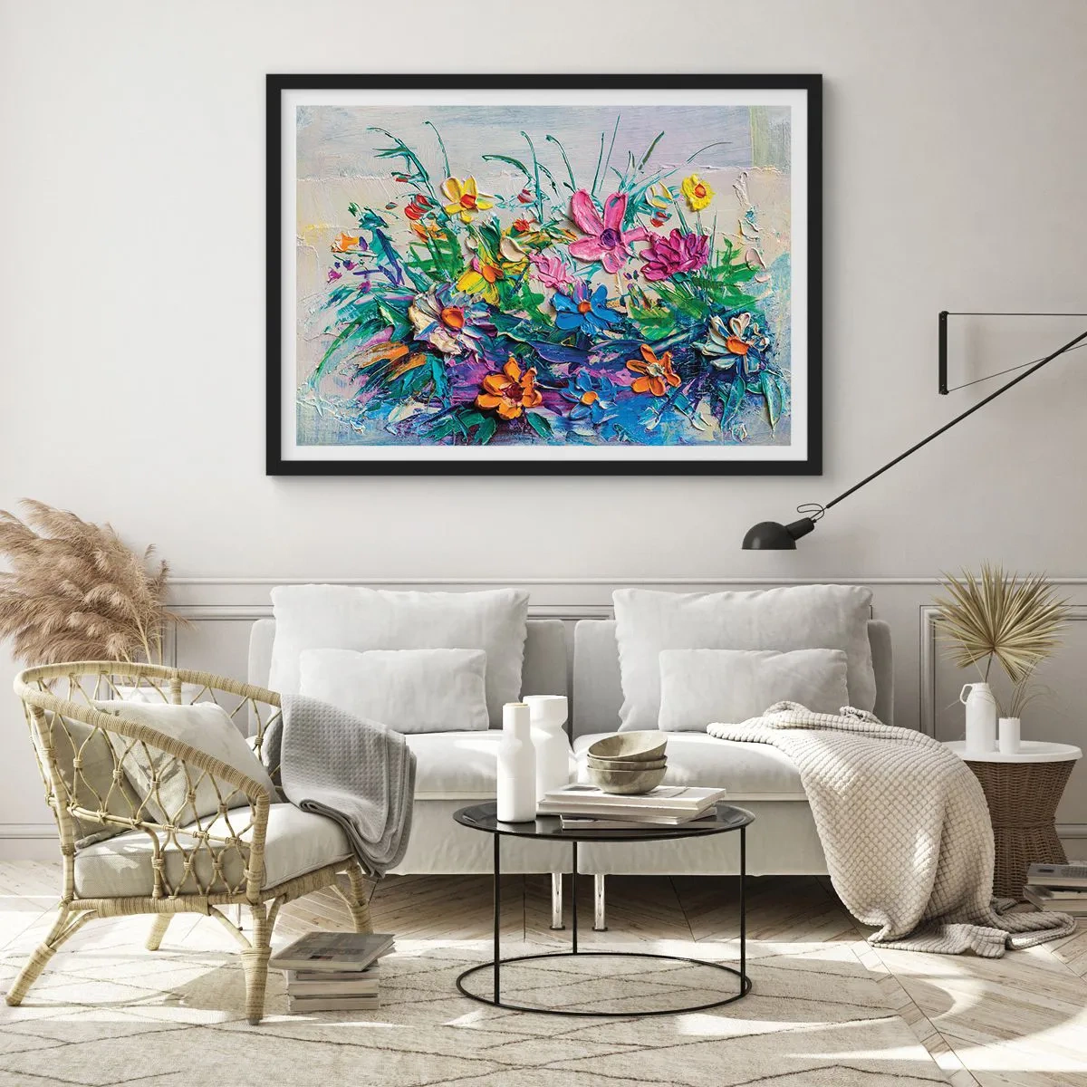 Poster in een zwarte lijst - Helemaal geen stilleven - 70x50 cm