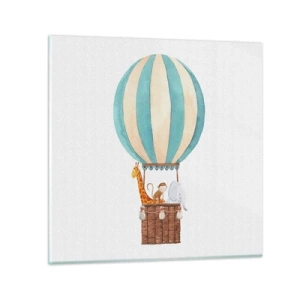 Schilderen op glas - Fantastische reis - 60x60 cm