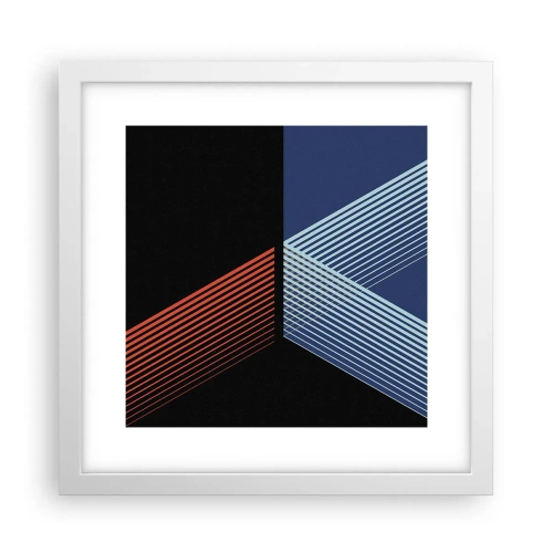 Poster in een witte lijst - Een eenvoudig verhaal - 30x30 cm