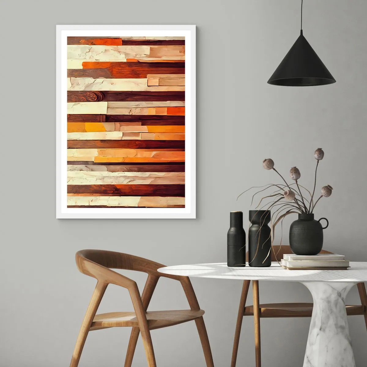 Poster in een witte lijst - Anthem van de bosbomen - 50x70 cm