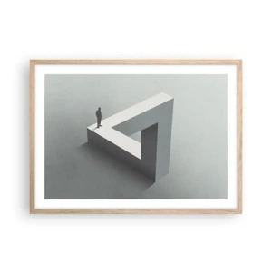 Een poster in een licht eiken lijst - Maar het is toch mogelijk - 70x50 cm