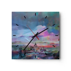Wandklok - Klok - Onder een welwillende hemel - 30x30 cm