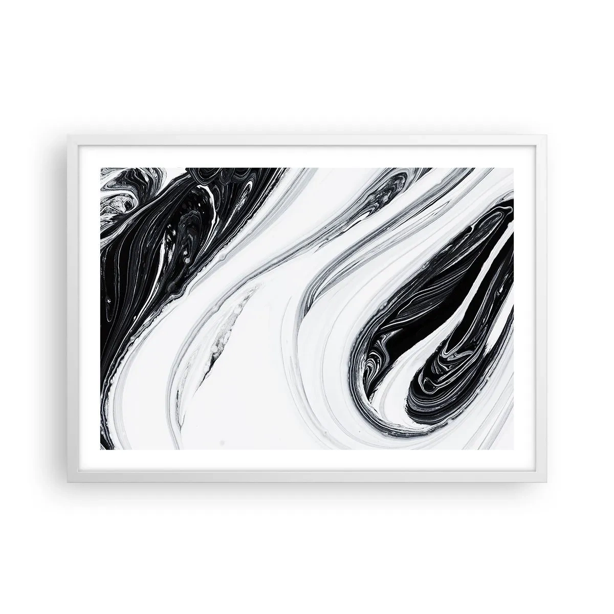 Poster in een witte lijst - Een combinatie van tegenstellingen - 70x50 cm