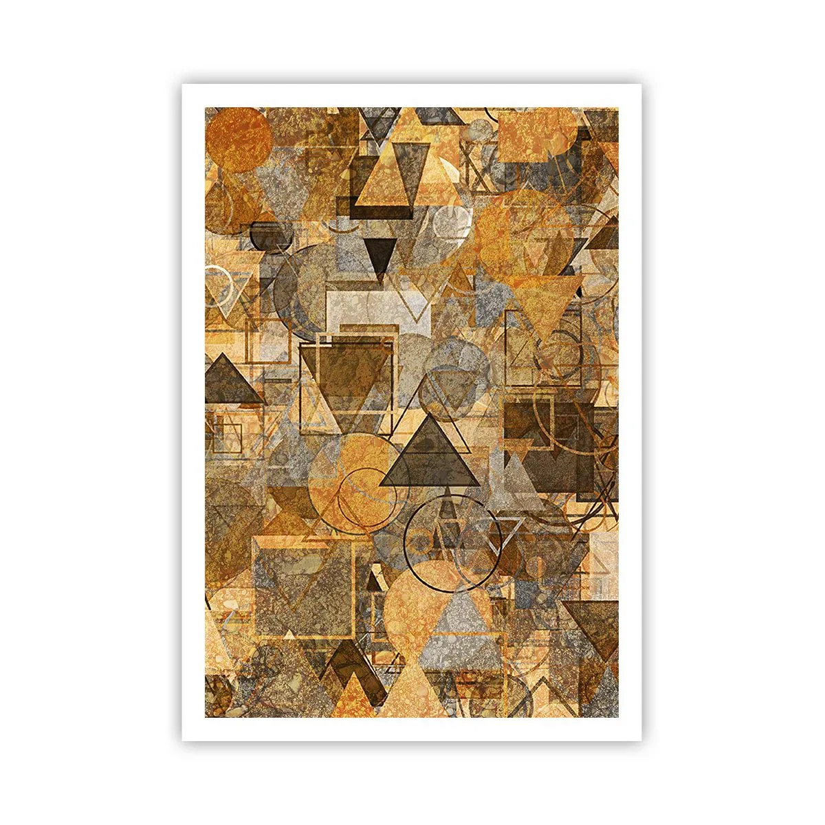 Poster - De wereld in vorm - 70x100 cm
