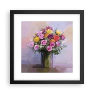 Poster in een zwarte lijst - Ingehouden schoonheid - 30x30 cm
