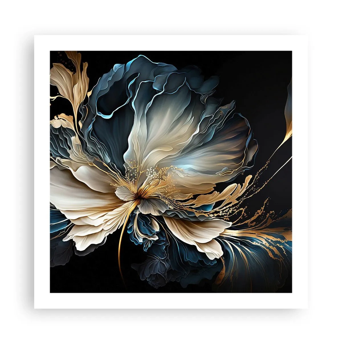 Poster - Sprookjesachtige varenbloem - 60x60 cm