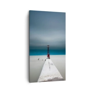 Schilderen op canvas - Om de uitgestrektheid te ontmoeten - 45x80 cm