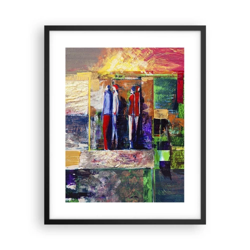 Poster in een zwarte lijst - Relaties en emoties - 40x50 cm