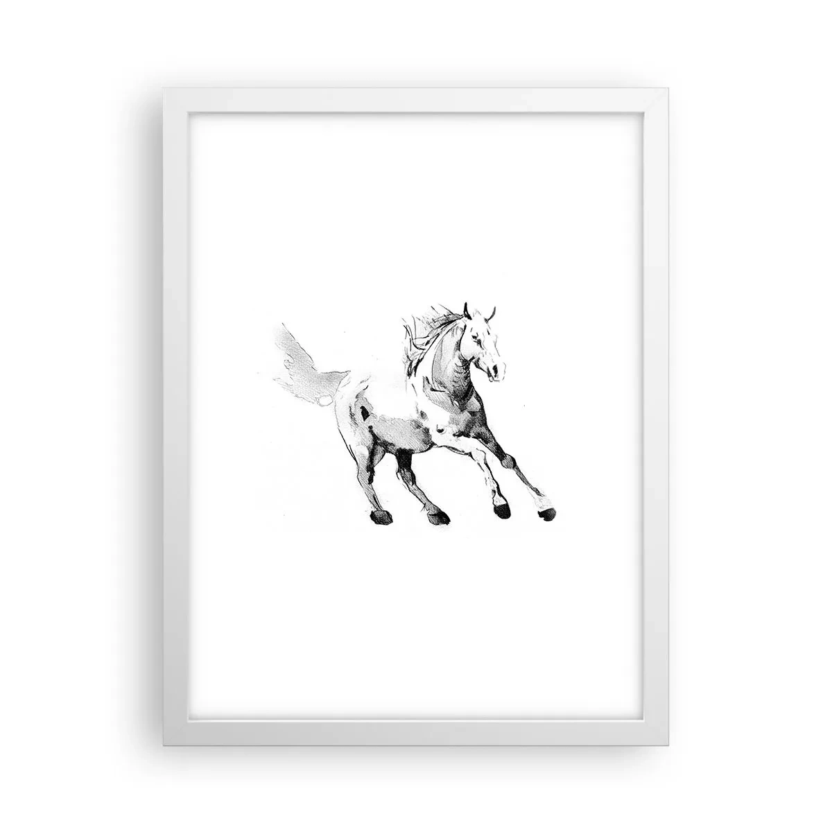 Poster in een witte lijst - Ongetemde ziel - 30x40 cm