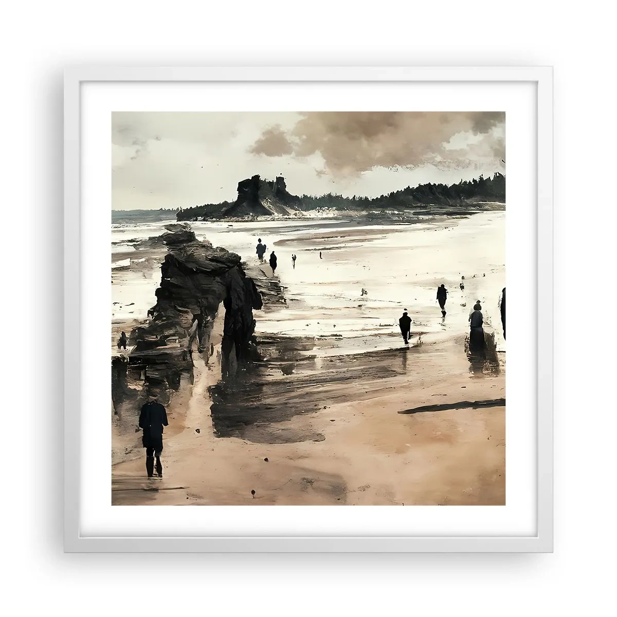 Poster in een witte lijst - Opgeroepen - 50x50 cm