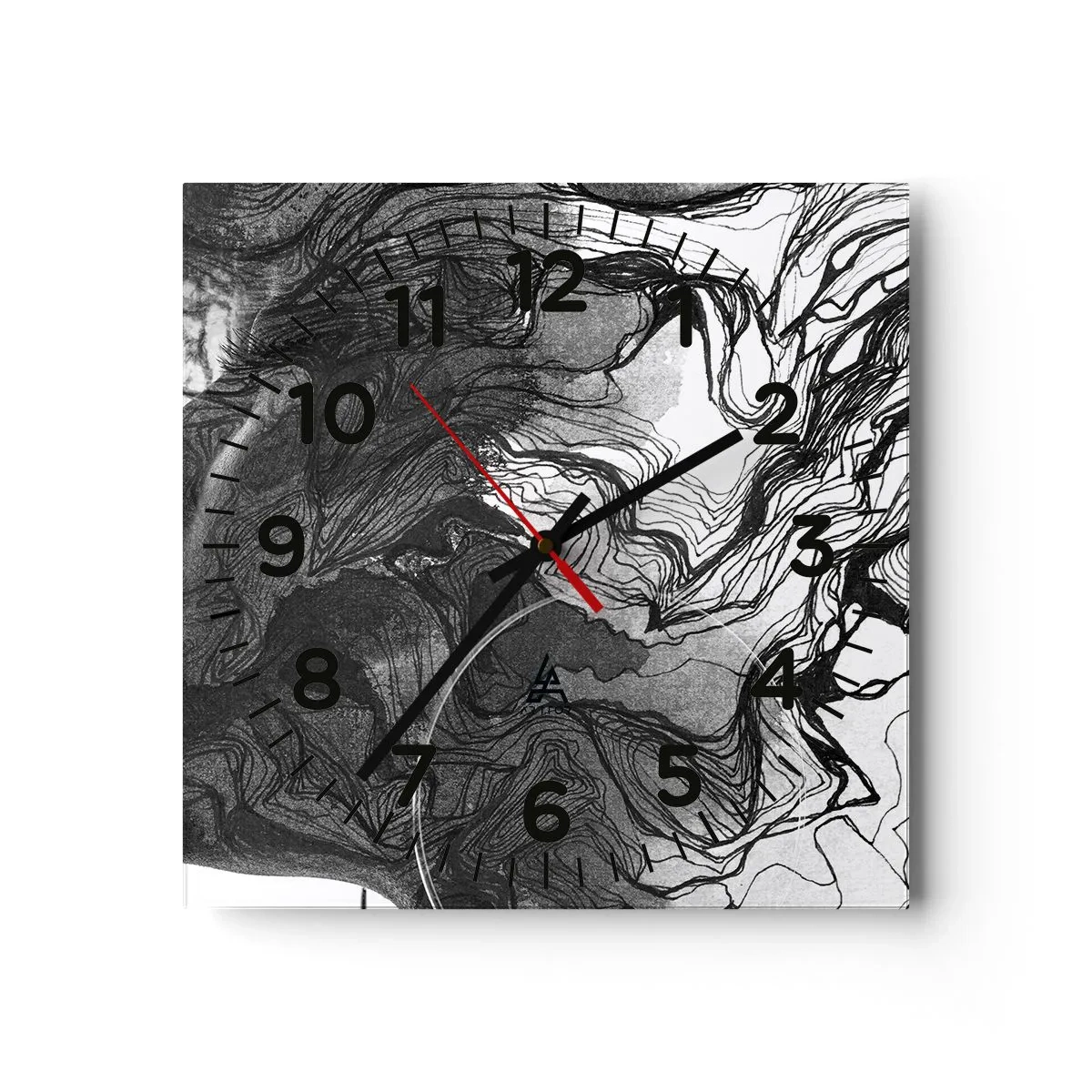 Wandklok - Klok - Verstrikt in dromen - 40x40 cm