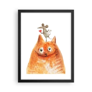 Poster in een zwarte lijst - De paradoxen van de liefde - 30x40 cm