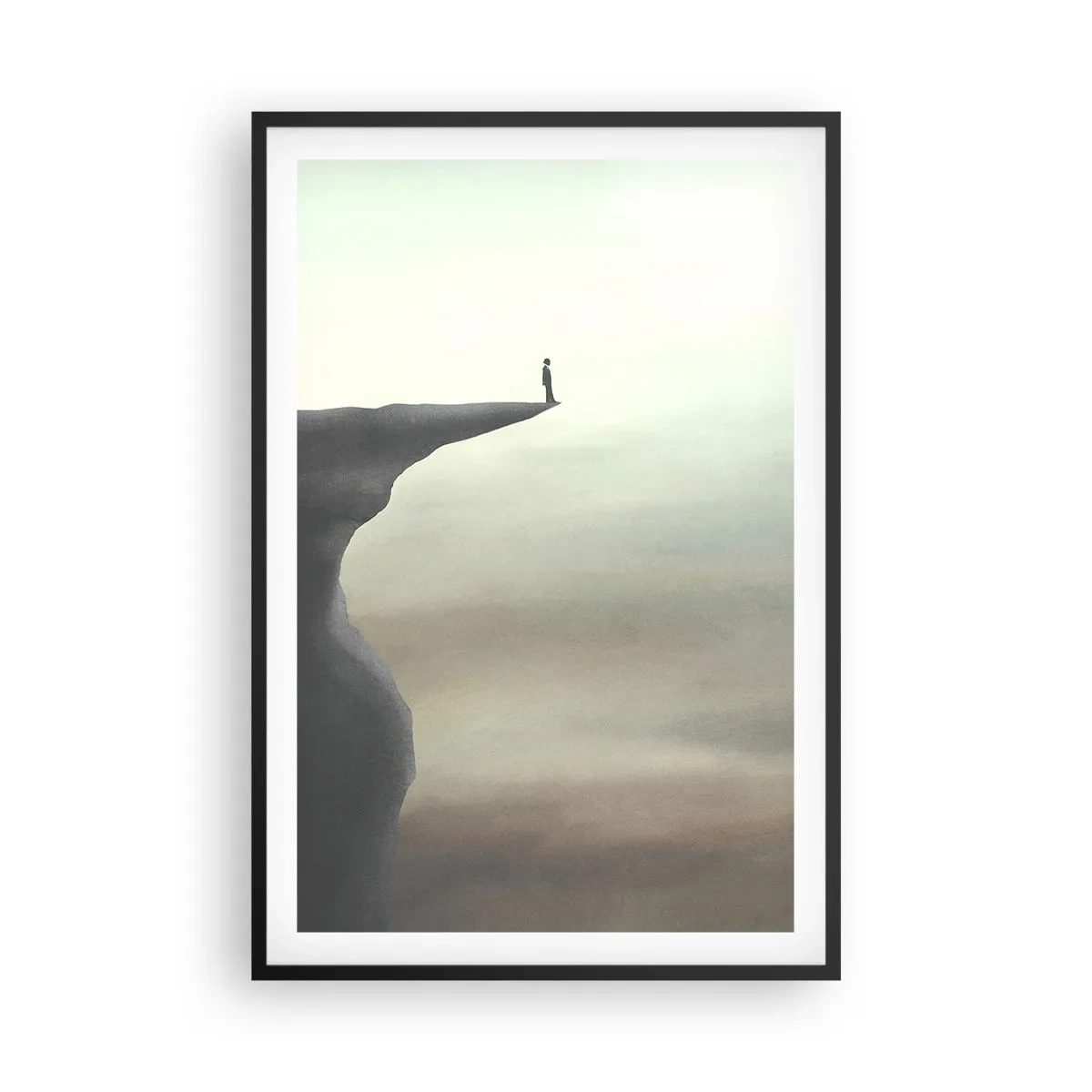 Poster in een zwarte lijst - Omhoog, natuurlijk! - 61x91 cm