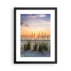 Poster in een zwarte lijst - Kijk, denk, voel - 30x40 cm