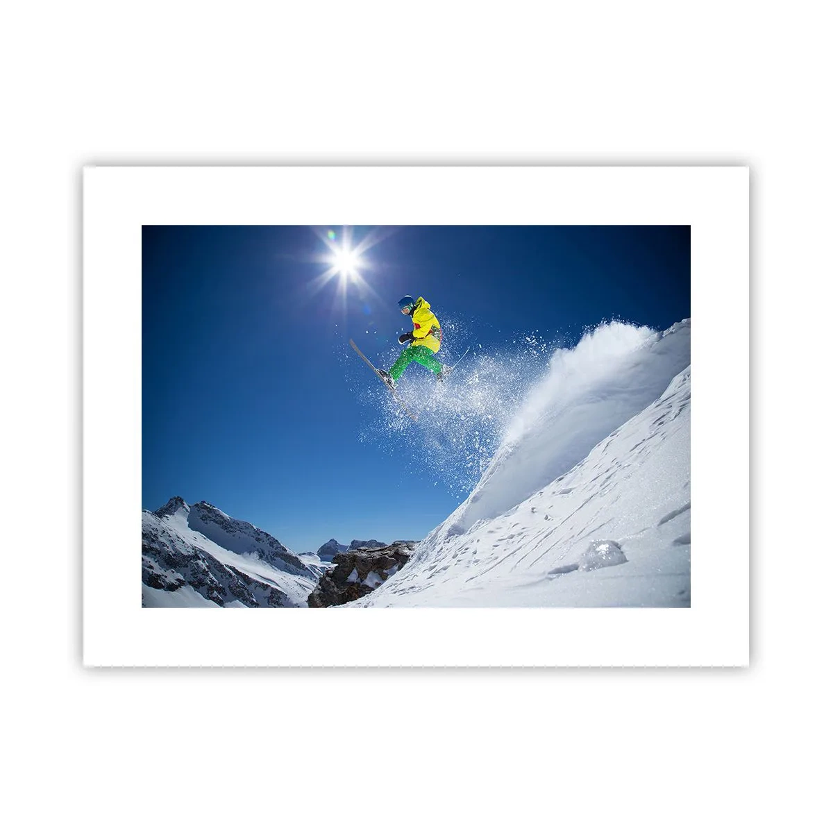 Poster - Dansend met de bergen - 40x30 cm