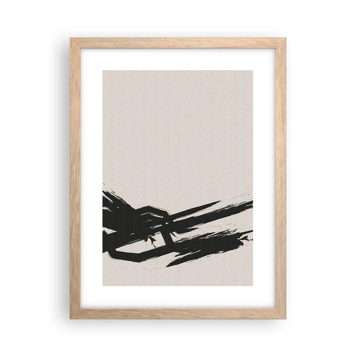 Een poster in een licht eiken lijst - Onstuitbare haast - 30x40 cm