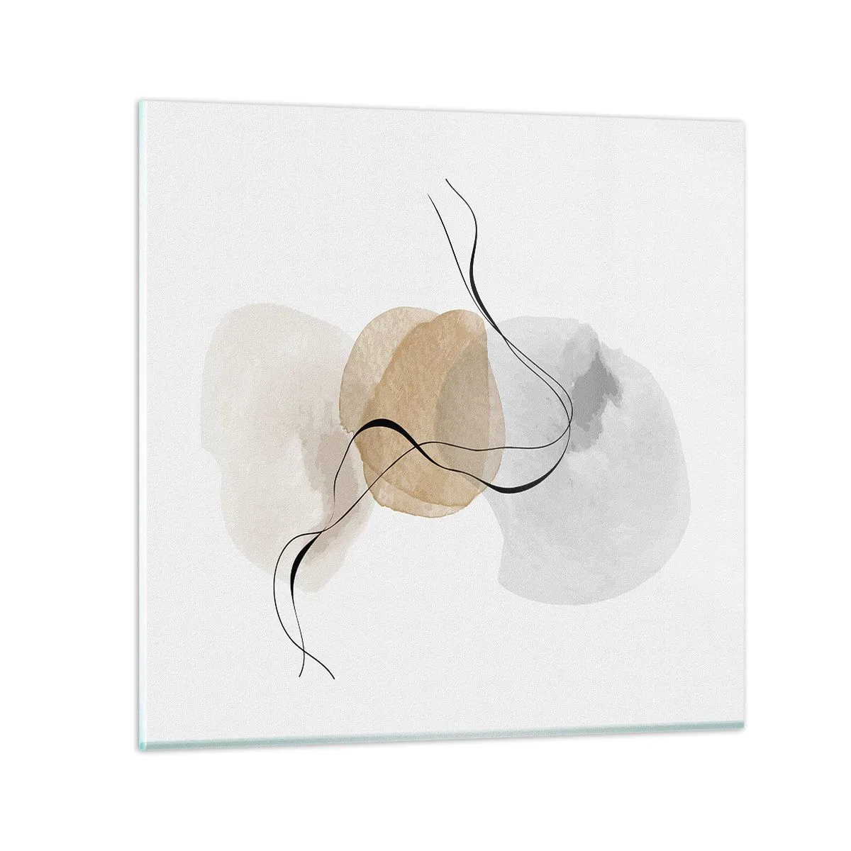 Schilderen op glas - Lucht kralen - 40x40 cm
