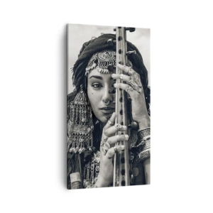 Schilderen op canvas - De muziek van het Oosten zelf - 45x80 cm