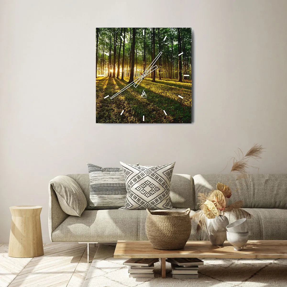 Wandklok - Klok - Foto van de hele lente - 30x30 cm